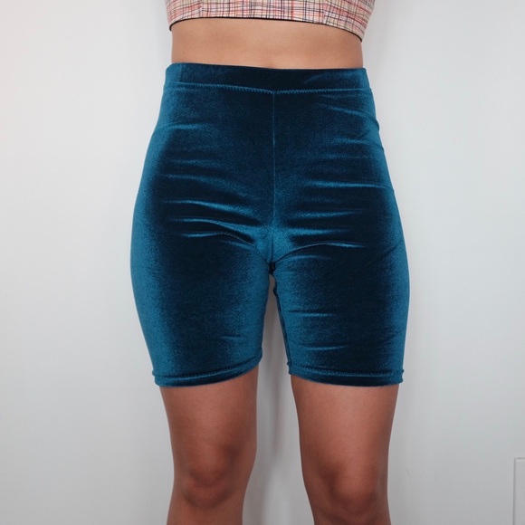 Velvet biker shorts Clearance